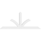 Ekena Millwork Richland Architectural Grade PVC Gable Bracket, 108"W x 45"H x 4"D x 6"F, 10/12 Pitch GBP108X45X0406RIC00 - alternate 4